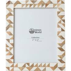 Romimex Romimex Brown Wood Resin Photo Frame