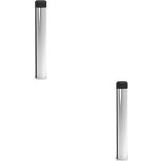 Door Stops Loops Rubber Tipped Wall mounted Cylinder Polished Chrome