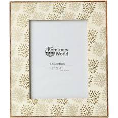 Romimex Romimex Golden Wood Bone Photo Frame