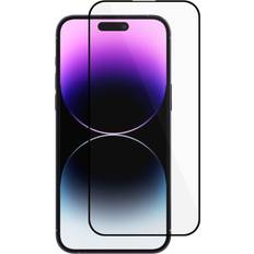 MAULUND iPhone 16 Pro Hærdet Glas Full-Fit Skærmbeskyttelse Sort Kant