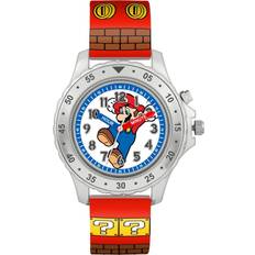 Purple Wrist Watches Super Mario children's game theme printed time teacher gsm9016