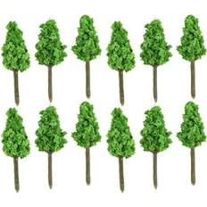 Model Railway Sofeiya Sold by: HOME, 20Pcs Model Trees 5.5cm HO Scale Tree Train Railroad Landscape Scene Layout