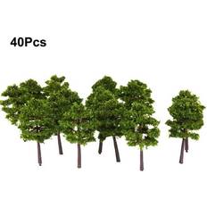 Accessories Sofeiya Sold by: HOME, 40Pcs Deep Green Model Trees For N Gauge Railway Building Scenery Layout