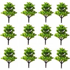 Model Railway Sofeiya Sold by: HOME, 20Pcs Model Trees HO Scale Scenery Train Railroad Plastic Tree Scene layout