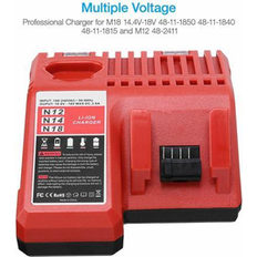 Vanon for Milwaukee M12 M18 12V-18V Lithium Battery Charger 48-59-1812 48-11-1860