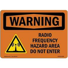 Brown Workplace Signs SignMission 12 18 OSHA Warning Frequency Hazard Symbol