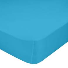 Hemtextil HappyFriday Basic Kids Turkos Fitted Sheet 105 x 200 x 32 cm Underlakan Turkos