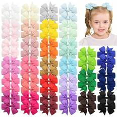 Children Hair Clips Shein pcs Macaron Colored Kids Bow Hair Clips Random Assortment Clips TravelInspired