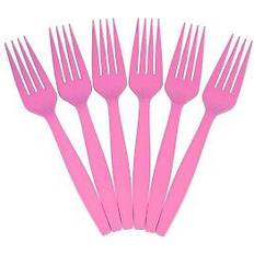 Dessert Forks on sale Jam Paper Premium 100ct. Hot Pink Dessert Fork