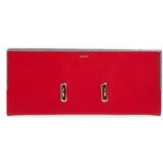 Red Clutches Coperni Binder Leather Clutch