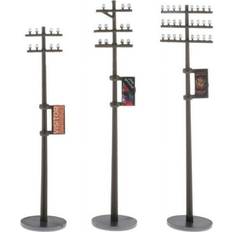 Scale Models & Model Kits Magideal Sold by: DOLITY, 3Pcs 1:100 Miniature Mini Telephone Poles for Train Architecture LAYOUT HO Scale 81mm 80mm 72mm