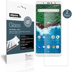 Screen Protectors Dipos Displayschutz Anti-Shock 2 Stück, BQ Aquaris X2 Pro Smartphone Schutzfolie
