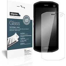 Screen Protectors Dipos Displayschutz Anti-Shock 2 Stück, CS28 Hipster Smartphone Schutzfolie