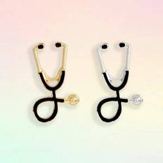 Transparent Brooches Shein pcs Stethoscope Collection Enamel Pins Cartoon Doctor Nurse Brooch Lapel Pin Custom Medical Badges Graduation Gift for Students