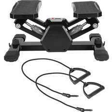 iMounTEK Mini Stair Stepper with Resistance Band Mini Stair Stepper Black Grey