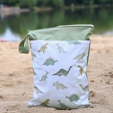 Shein PC Dinosaur Pattern Waterproof Wet Dry Bags Storage Bag For Baby Cloth Diapers Swimsuit Wet Clothes