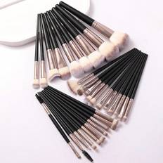 Cosmetics Shein Black Coffee Color Pcs Makeup Brush Sets Premium Synthetic Hair Eyeshadow Blending Brush Sets Cosmetics Tools