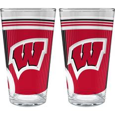 NCAA Great American Wisconsin Badgers 2pc Beer Glass