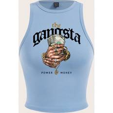 3XL Tank Tops Shein Casual Hands And Money Print Round Neck Tank Top Suitable For Summer The Gangsta POWER MONEY