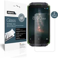 Screen Protectors Dipos Displayschutz Anti-Shock 2 Stück, Poptel P9000 Max Smartphone Schutzfolie