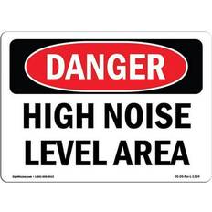 Red Workplace Signs SignMission 12 18 OSHA Danger High Level