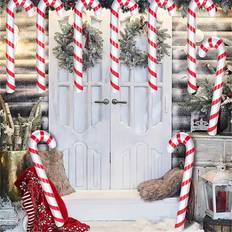 Blue Inflatable Decorations Shein pc Inflatable Candy Cane Christmas Decorations For Party And Outdoor Holiday Decorations NonElectric FeatherFree Large Inflatable Candy Cane Balloons