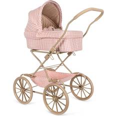 Konges Sløjd Powder Pink Check Doll Pram