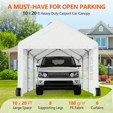 Shein Carport xFT Heavy Duty Carport Canopy (Building Area )