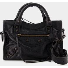 Balenciaga Black Le City Mini Leather Top-handle Bag - Black