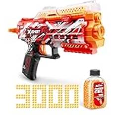 Xshot Hyper Gel Stinger Blaster, Manual Prime Gel Blaster & 3,000 Hyper Gel Pellets, 250 gel capacity, Eyewear, Ages 14 & Up 1 Blaster, 3,000 Pellets Included