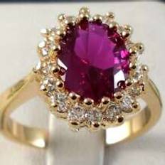 Unisex Ringar Shein Classic Unisex Micro-Set Imitation Zirconia Wedding Ring. Ideal For Anniversary And Birthday Gifts, Parties And Evening Events