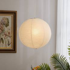 17 Stories Natural Woven Rattan Light Pendant Lamp