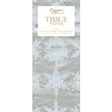 Silver Gift Wrapping Papers Caspari Snowfall silver christmas tissue wrapping paper 4 sheets 50x75cm