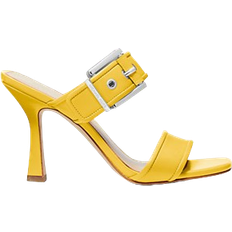 Women - Yellow Heeled Sandals Michael Kors Colby - Bright Dandelion