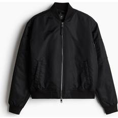 H&M Bomber Jackets H&M Loose Fit Bomber Jacket Black