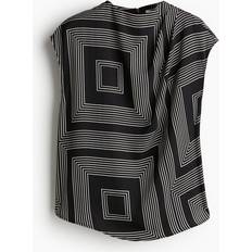 Blouses H&M Draped blouse Black