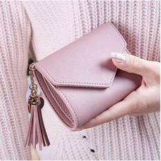 Shein Mini Tassel Wallet Women Fashion Purse Female Short Mini Wallets Students Lovely Purse Wallet