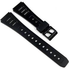 Casio Herren Uhrenarmbänder Casio 19mm Resin schwarz W-50 W-71 W-84 W-86 W-88