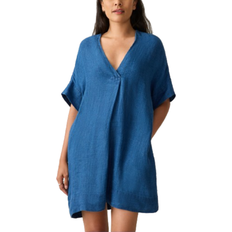 Faherty Sanibel Basketweave Dress - Indigo