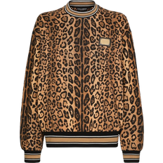 Luipaard Truien Dolce & Gabbana Leopard Print Crespo Round Neck Sweatshirt - Multicolour