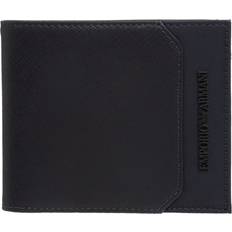 Emporio Armani Faux Leather Bifold Wallet - blue - One