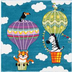 Animals Rugs Safavieh Carousel Bengul Hot Air Balloon Rug 36x14.2"