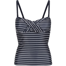 Elastan/Lycra/Spandex Tankinis Regatta Women's Aceana III Tankini Top - Navy White Stripe