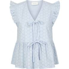 Neo Noir Palasi Broiderie Top - Light Blue