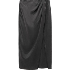 Normal midja Kjolar Mango Desert Lyocell Skirt - Black