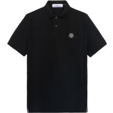 Stone Island Polo Shirts Stone Island Slim Fit Short Sleeve Polo Shirt - Black