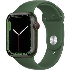 Apple Watch Series 7 GPS + Cellular, 45mm Green Case Clover Sport