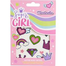 Super Girl Glitter Body Tatto tattoo för barn 1 st