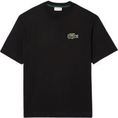 Lacoste Dame T-skjorter Lacoste Heavy T-shirt - Black