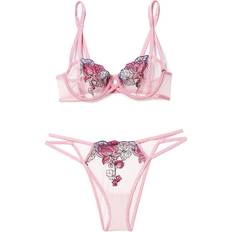 Victoria's Secret Adore Me Jayda Balconette Bra - Lotus Pond Embroidery